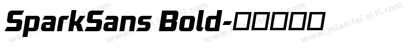 SparkSans Bold字体转换